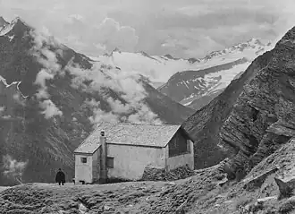Rifflerhütte etwa 1908, nach dem Kauf durch die Sektion Berlin