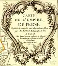 Kartusche auf einer Karte Persiens (1787)
