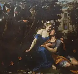 Rinaldo und Armida (Detail), 177 × 260 cm, 1640–1650, Museo di Capodimonte, Neapel