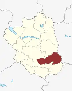 Lage des Nordrupøster Sogn in der Ringsted Kommune