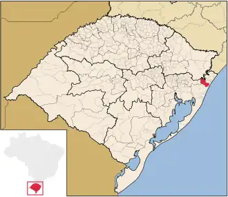 Lage von Maquiné in Rio Grande do Sul