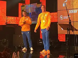 McIntosh (links) mit Dorian van Rijsselberghe (rechts) im Jahr 2016