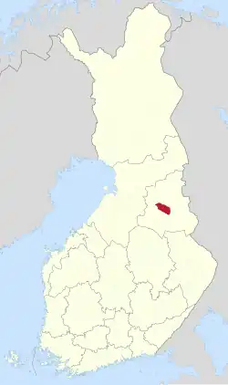 Lage von Ristijärvi in Finnland