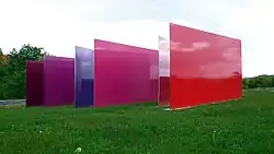 Detailansicht Permanente Installation Reflection