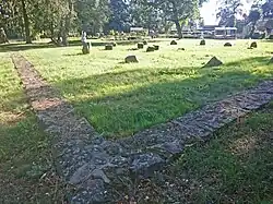 Standortmarkierung des Schlosses