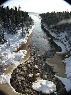 an der Mündung des Rivière Matamec