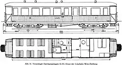 BCDFah der Pressburger Bahn mit separatem Postabteil