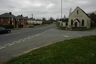 Straßenkreuzung in Broughton