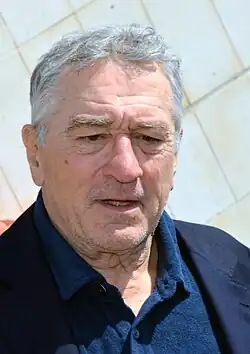 Robert De Niro Portrait Foto 2016 in Cannes mit blauem Hemd