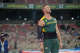 Rocco van Rooyen bei den Afrikameisterschaften 2024 in Douala