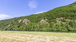 Felsformationen in der Nähe von Fumay