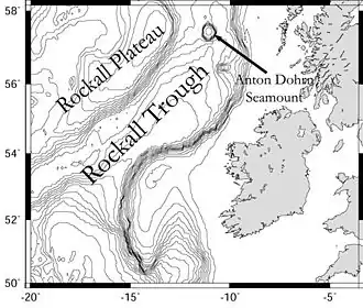 Der Rockall-Trog mit dem Anton Dohrn Seamount