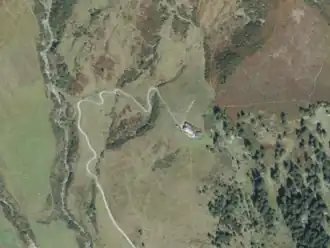 Rockfeldalm aus der Vogelperspektive