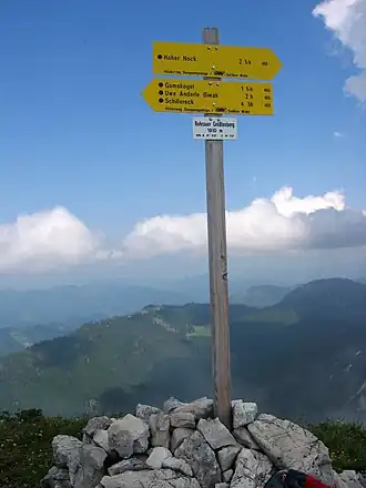 Am Gipfel des Rohrauer Größtenbergs