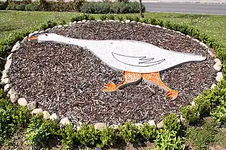 Gemeindewappen als Blumeninsel