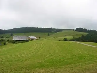 Der Rohrhardsberg vom Schänzlehof aus gesehen