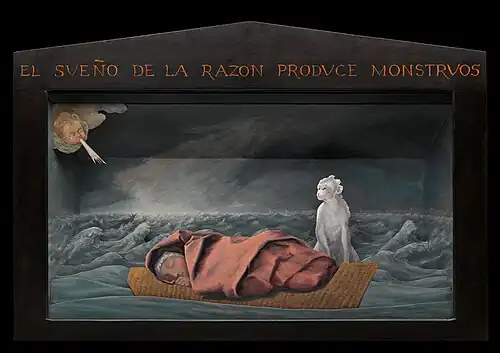 El Sueno, Holz, Kupferblech, Öl, 73×109 × 18 cm, 2014