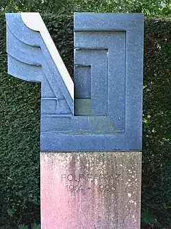 Rolf Rappaz (1914–1996) Grafiker, Künstler. Grab auf dem Friedhof am Hörnli