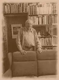 Rolf Riekher in seinem Wohnzimmer 2007