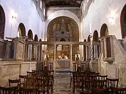 Santa Maria in Cosmedin, in Rom: paarige Ambonen, 14.&nbsp;Jh.