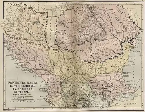Ort der Schlacht bei Cibalae im Südosten der Provinz Pannonia