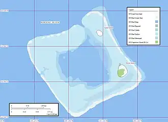 Karte des Rose-Atolls