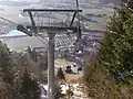 Blick aus der Rosenalmbahn 1 nach Zell am Ziller und zur Talstation