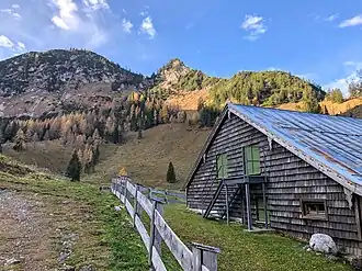Jägerwand von der Rosengassenalm aus
