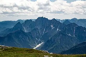 Blick vom Rosskofel auf die Gleris-Gruppe