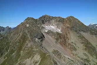 Roteck über dem Mühlbachtörl (von Südosten)