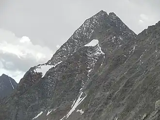 Roter Knopf von Norden, vom Gernot-Röhr-Biwak