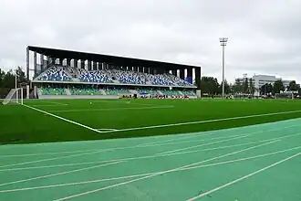 Das Rovaniemen keskuskenttä im Juli 2016