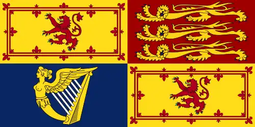 Royal Standard, die in Schottland verwendet wird
