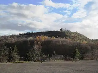 Blick vom Dorf Dolánky