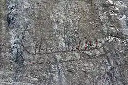 Felsritzungen von Rudlå