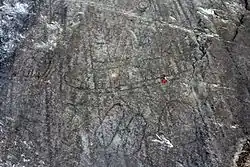 Felsritzungen von Rudlå