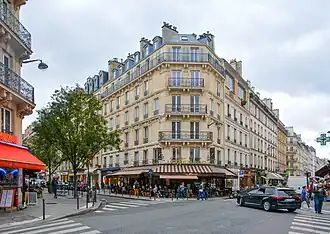 Blick in südliche Richtung: Rue du Cherche-Midi (rechts) und Rue Saint-Placide (links)