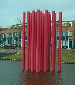 Raumstruktur (1969). Stahl. Bijlmerpark, Amsterdam