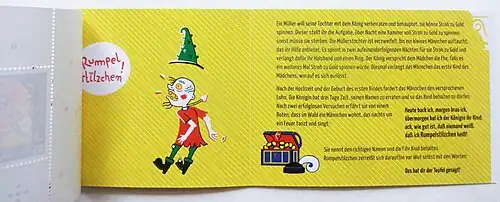 Rumpelstilzchen Markenset, 2022, Deckelinnenseite