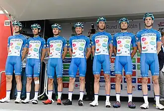 Mannschaftsfoto Dauner-AKKON Pro Cycling Team