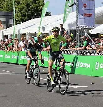 2019: Baptiste Planckaert aus Belgien siegt vor dem Deutschen Christoph Pfingsten