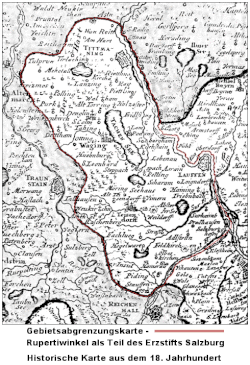 Karte Erzstift Salzburg (18. Jhd.)