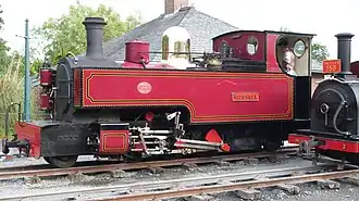 Russell als Gast auf der Talyllyn Railway (2015)
