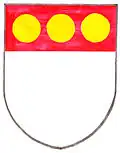 Wappen von Sir John Russell, einem englischen Höfling aus dem 13. Jahrhundert.