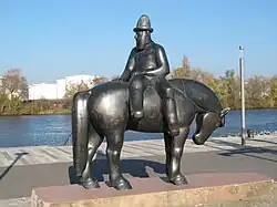 Leinreiterdenkmal in Rüsselsheim am Main