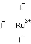Strukturformel von Ruthenium(III)-iodid