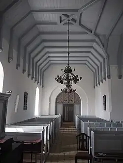 Kirchenschiff nach Westen