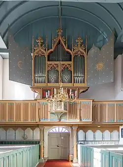 Gotische Orgel in der Kirche Rysum (um 1440 oder 1457)