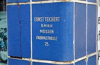 Säulenverkleidung der Ernst Teichert GmbH in Meißen