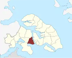 Lage des Dybbøl Sogn in der Sønderborg Kommune